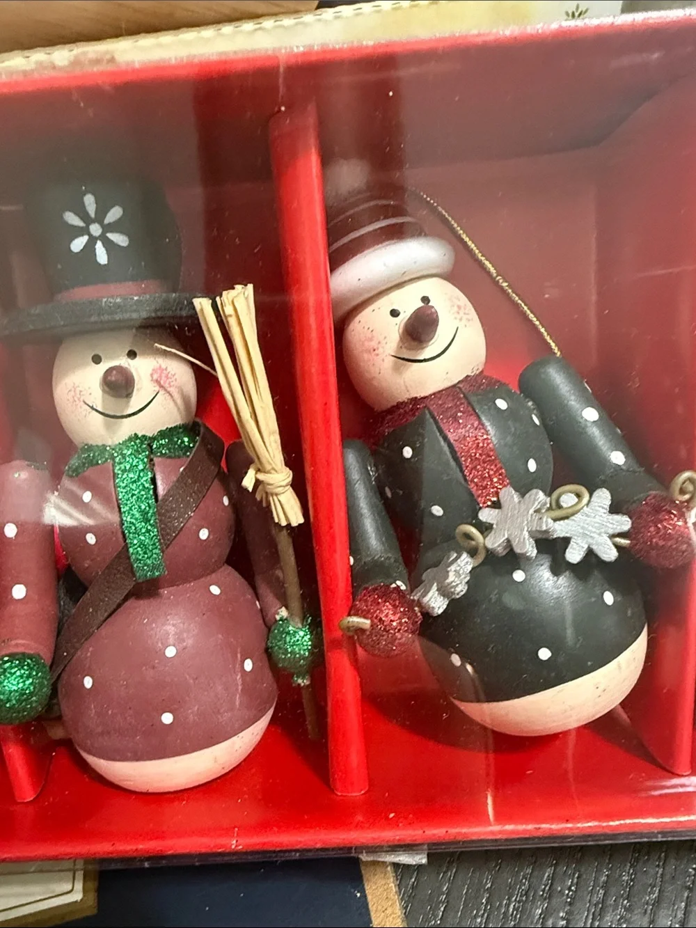 Vtg Wooden snowman
